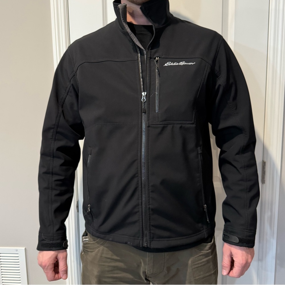 Eddie Bauer Men's Soft Shell Black Jacket